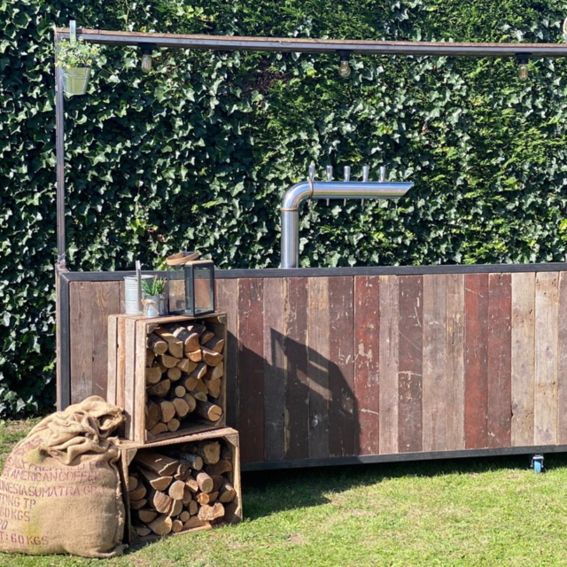 Bar industrieel - Staal old wood