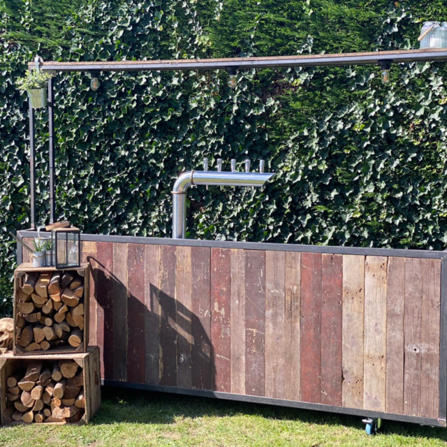 Bar industrieel - Staal old wood