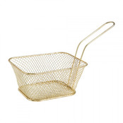 Frituurmandje rechthoek - Goud