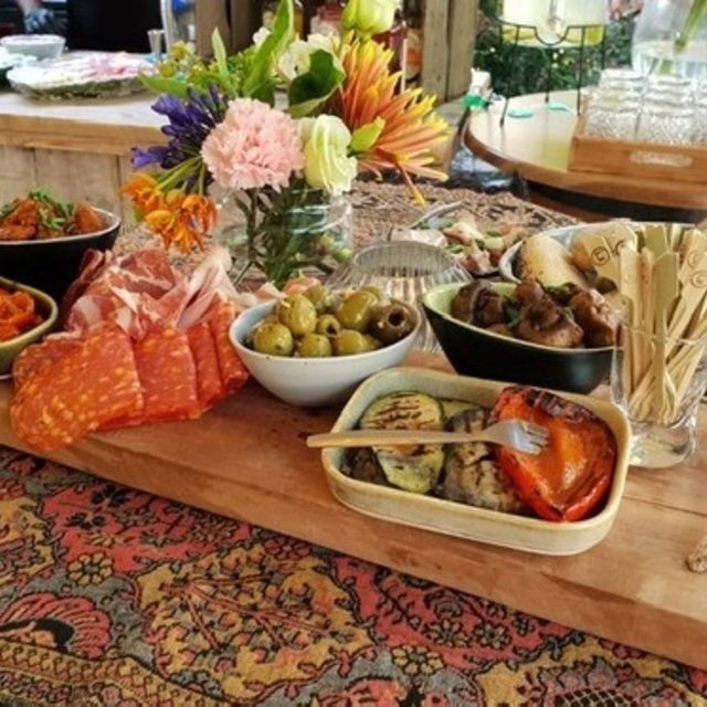 Borrelplank met touwgrepen