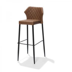 Barstoel Rhombus - Leder cognac