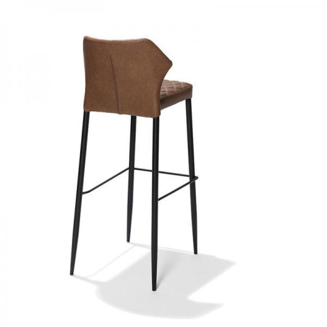 Barstoel Rhombus - leder cognac