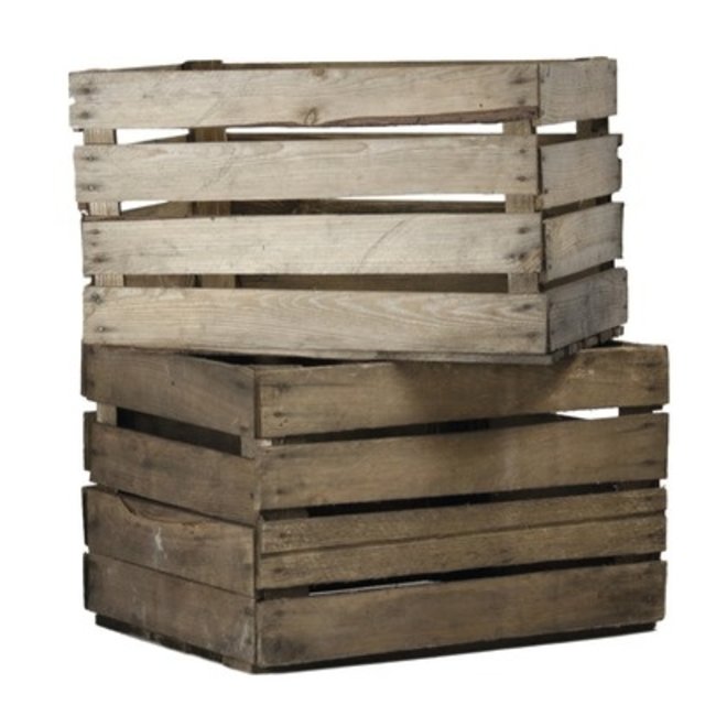 Houten decoratie krat/fruitkist