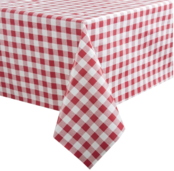 Tafelkleed 135x225cm - Rood wit