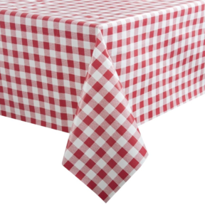 Tafelkleed 135x225cm - Rood wit