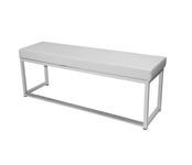 Kubo bank - Wit/wit leder