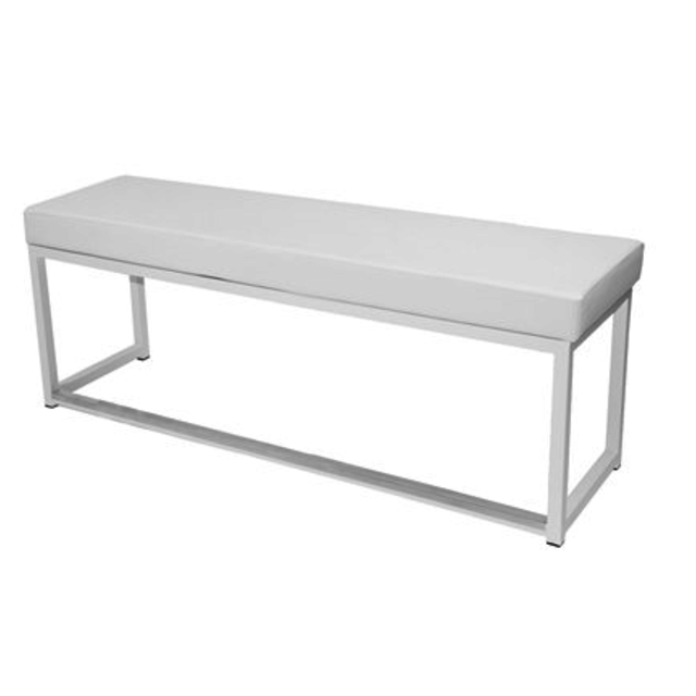 Kubo bank - Wit/wit leder