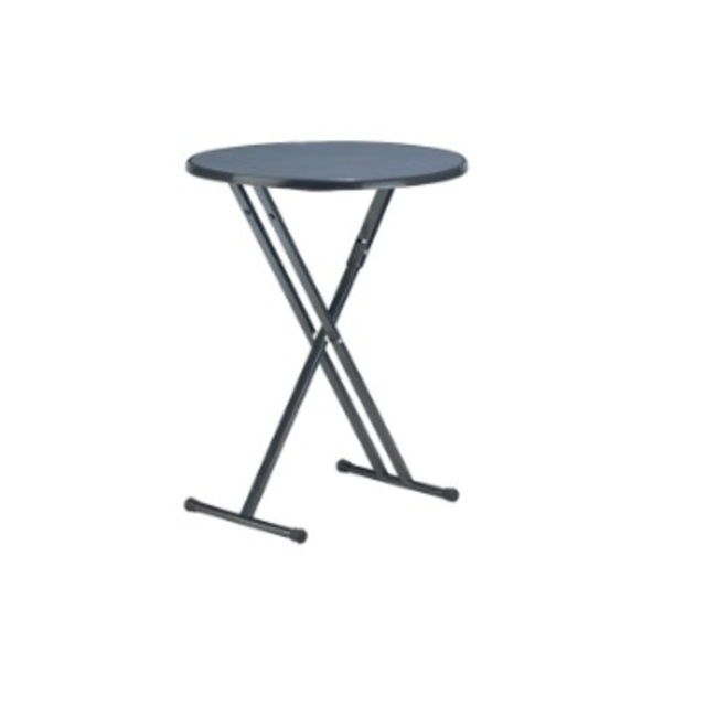 Statafel rond dsn. 85cm - Zwart/grijs