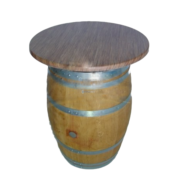 Statafel wijnvat met blad