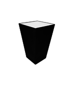 Conic statafel 70x70cm - Zwart