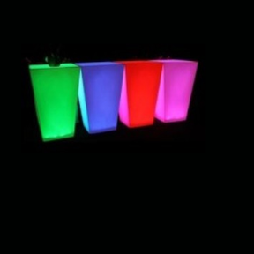 Conic statafel 70x70cm - Wit incl. ledverlichting