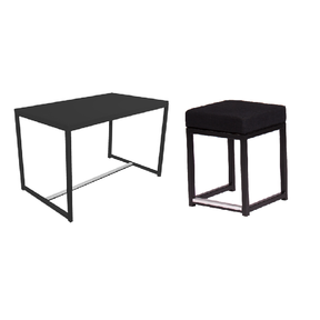 Zitset Kubo groot - Zwart