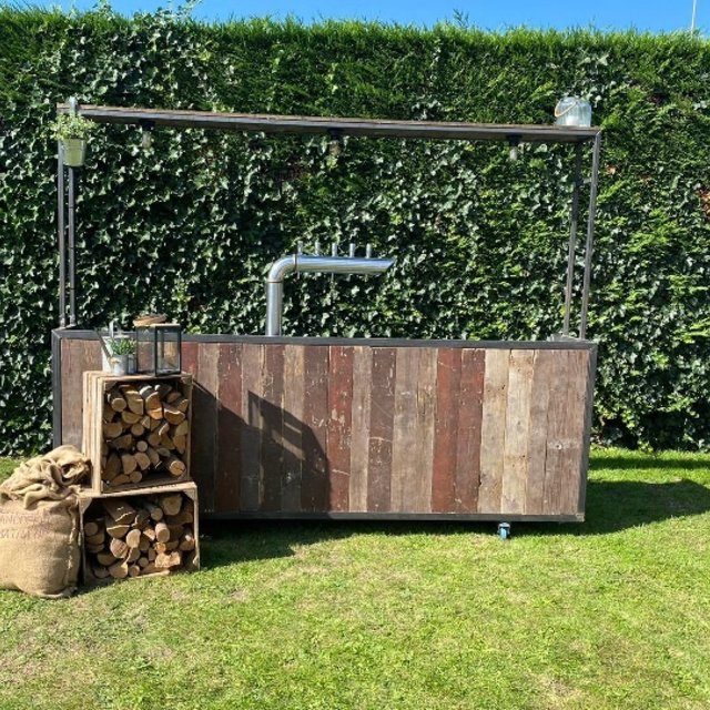 Bar industrieel - Staal old wood