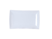 Bord rechthoek 20x12cm - Wit