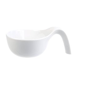 Kom dsn. 12cm  met handvat - Wit