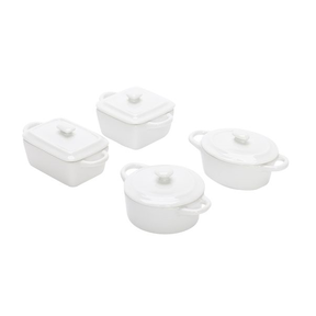 Amusepannetje met deksel - Wit