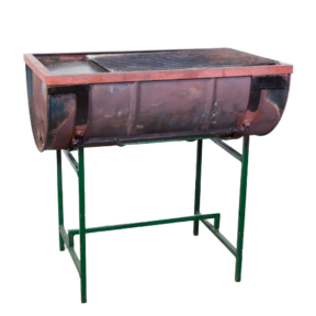 Houtskoolbarbecue olieton