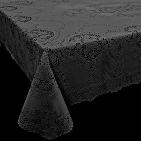 Gehaakt tafelkleed 90x90cm - Grijs