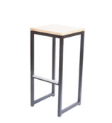 Kubo barkruk - Zwart/bamboe