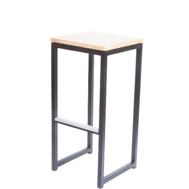 Kubo barkruk - Zwart/bamboe