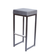 Kubo barkruk - Zwart/antraciet