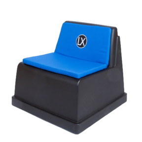 Laze zitblok met rugleuning - Kussens blauw