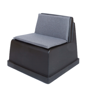 Laze zitblok met rugleuning - Kussens antraciet