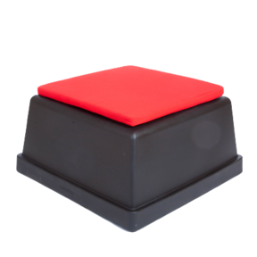 Laze zitblok zwart - Kussen rood