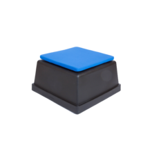 Laze zitblok zwart - Kussen blauw