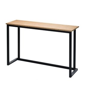 Kubo wall 120x35cm  hoogte 74cm - Zwart/bamboe