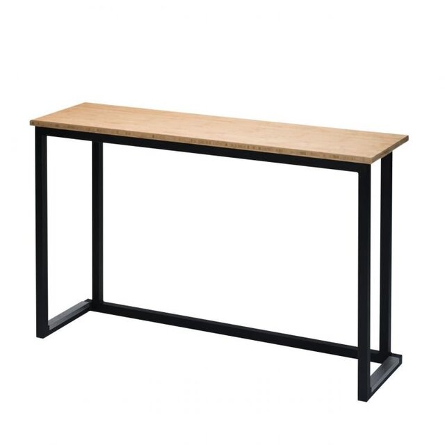 Kubo wall 120x35cm  hoogte 74cm - Zwart/bamboe Kubo wall 120x35cm  hoogte 74cm - Zwart/bamboe