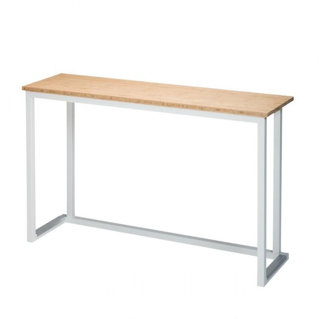 Kubo wall 120x35cm  hoogte 74cm - Wit/bamboe