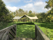 Stretchtent 7x10m - Zand