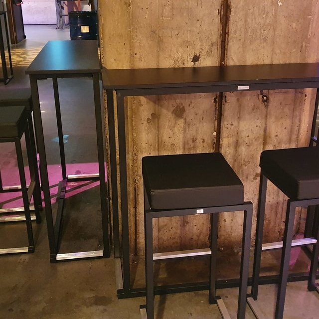 Kubo wall 120x35cm  hoogte 110cm - Zwart