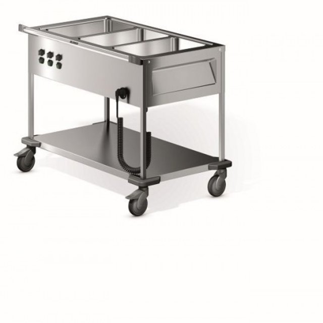Bain marie serveerwagen