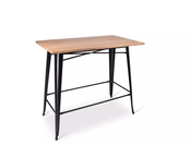 Statafel Tolix 120x70cm - Zwart iepenhout
