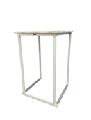 Kubo statafel 70x70cm - Wit/marmer Kubo statafel 70x70cm - Wit/marmer