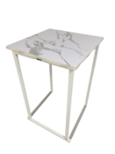 Kubo statafel 70x70cm - Wit/marmer Kubo statafel 70x70cm - Wit/marmer