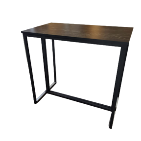 Kubo statafel 120x70cm - Zwart/marmer zwart