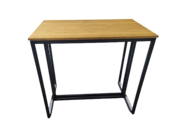 Kubo statafel 120x70cm - Zwart/bamboe