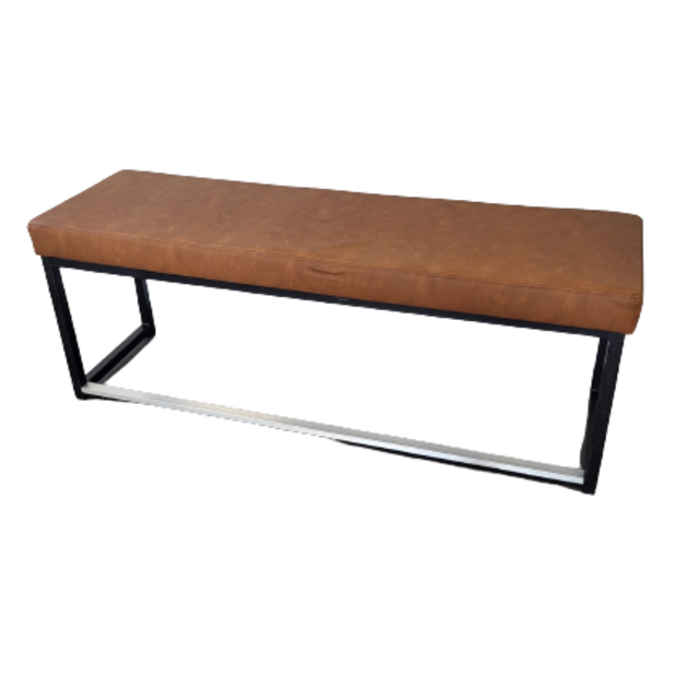 Kubo bank onderstel - Zwart/vintage leder cognac