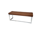 Kubo bank - Wit/vintage leder cognac Kubo bank - Wit/vintage leder cognac