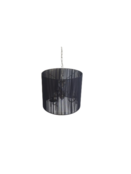 Kroonluchter met organza kap - zwart