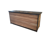 Uitgiftebar - Staal bankirai hout