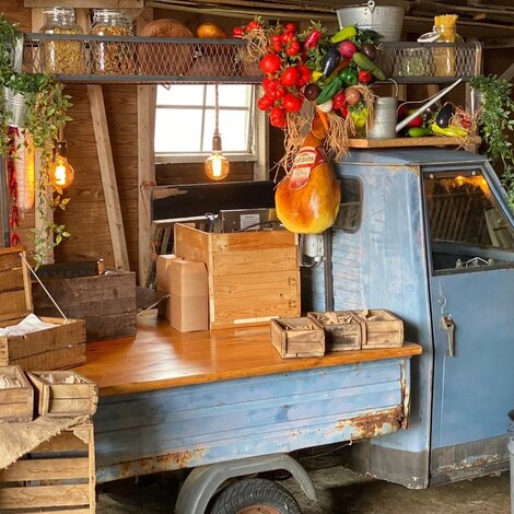 Welke gerechten heeft een Italiaanse foodtruck?