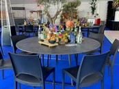 Dinertafel Linea dsn 160cm - zwart black stone