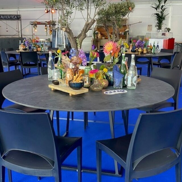 Dinertafel Linea dsn 160cm - zwart black stone