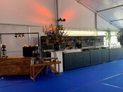 Achterkast industrieel inclusief koelbuffet staal zwart