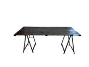 Tafel 200x95cm met klapschraag - zwart