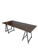 Tafel 200x95cm met klapschraag - bruin Tafel 200x95cm met klapschraag - bruin